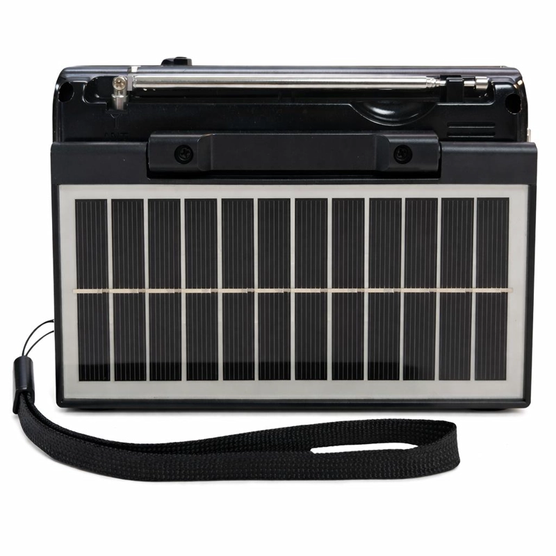 RADIO SOLAR RECARGABLE MULTIBANDA AM/FM/ SW/MP3/SD/ LINTERNA - 4