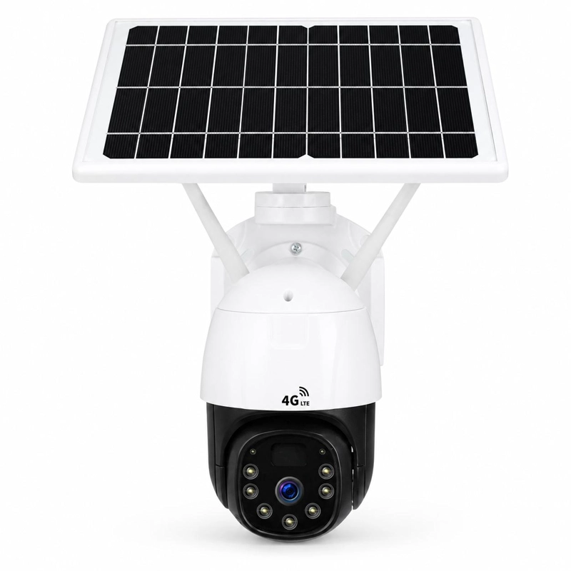 CAMARA DE SEGURIDAD SOLAR AUTONOMA ROBOTICA 360° 4G LTE  3MP - 2