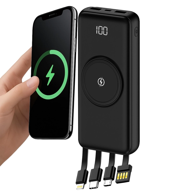POWERBANK MAGNE TICO 20000MAH CON CARGA RAPIDA E INALAMBRICA - 2