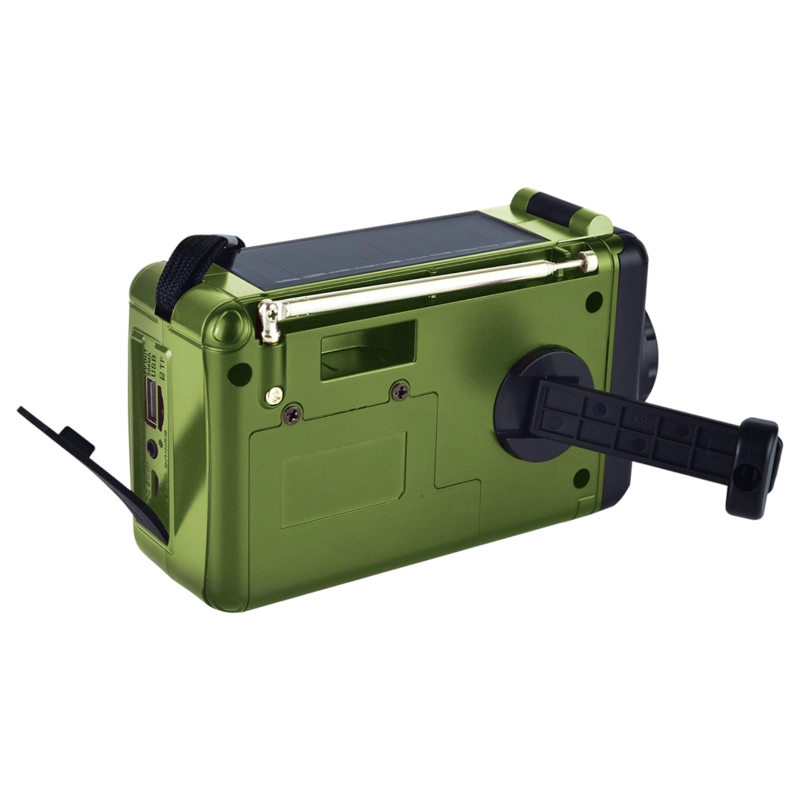 RADIO DE EMERGENCIA SOLAR RECARGABLE + DINAMO AM/ FM/ SW/ BT GREEN EDITION - 3