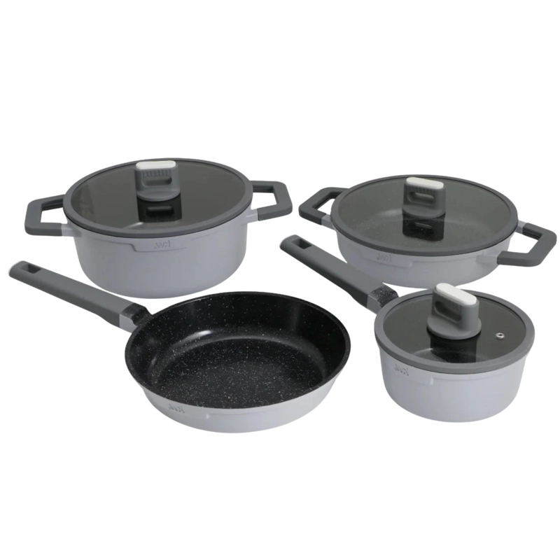 PACK BATERIA DE COCINA PROFESIONAL KW FORGED ALUMINUM GRAY - 2