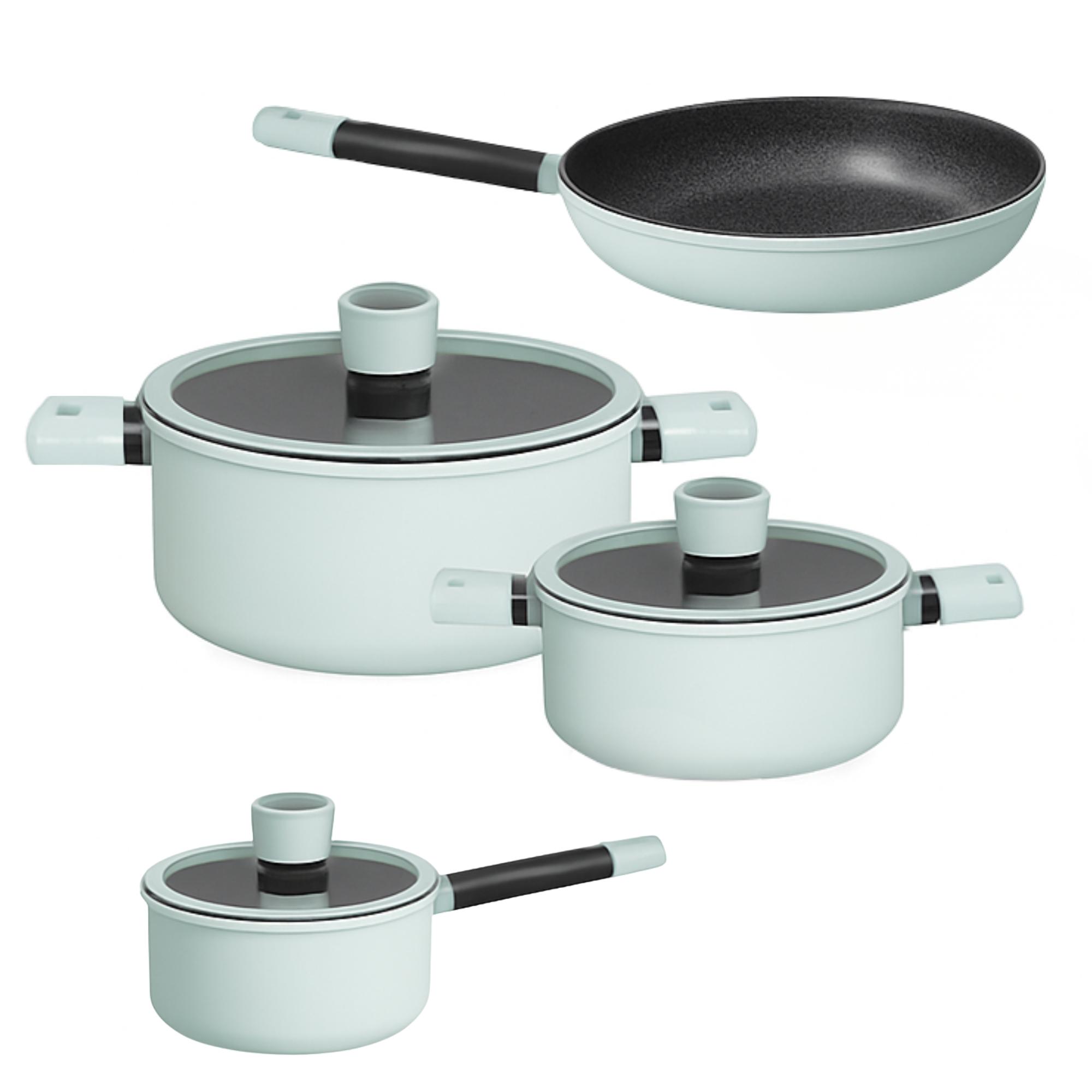 PACK BATERIA DE COCINA PROFESIONAL KW FORGED ALUMINUM MINT - 3