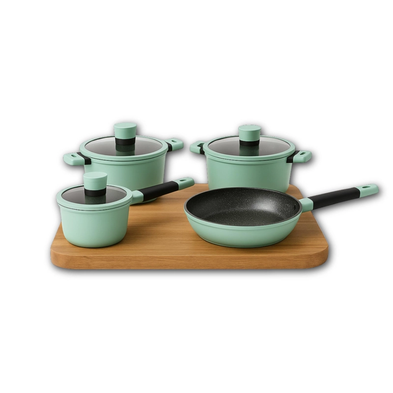 PACK BATERIA DE COCINA PROFESIONAL KW FORGED ALUMINUM MINT - 9