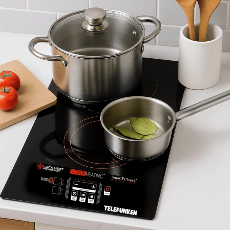 COCINA ELE CTRICA ENCIMERA DUAL VITROCERAMICA TOUCH 3200W SEC - 5