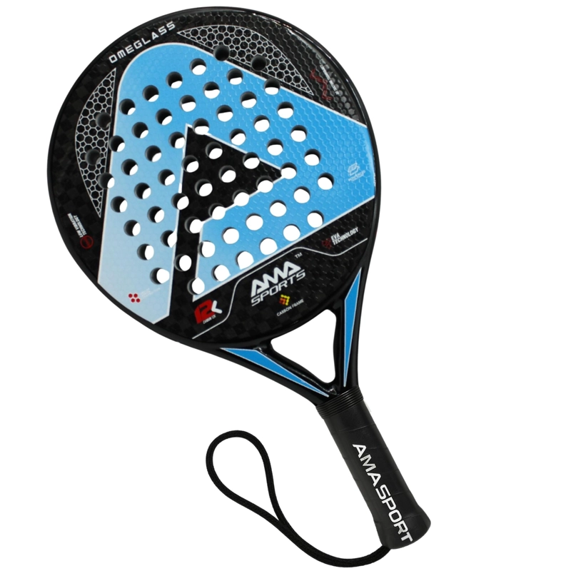 PALA DE PADEL DE FIBRA DE CARBONO  AMASPORT 12K OMEGLAS - 4