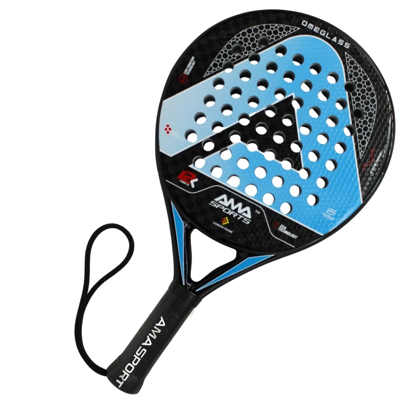 PALA DE PADEL DE FIBRA DE CARBONO  AMASPORT 12K OMEGLAS - 6