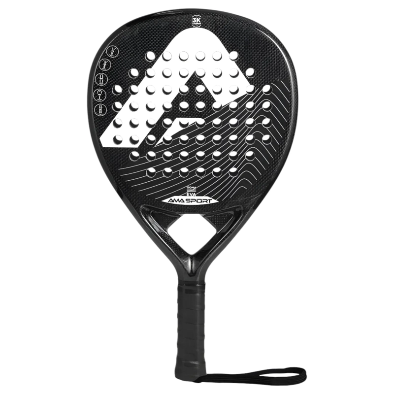 PALA DE PADEL AMA SPORT FIBRA DE CARBONO REFORZADA 12K EVA - 2