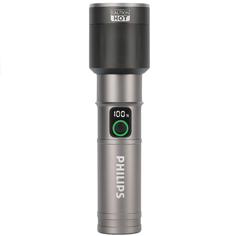 LINTERNA LED 60W HIGH POWER ZOOM ALUMINIUM USB-C RECARGABLE - 1