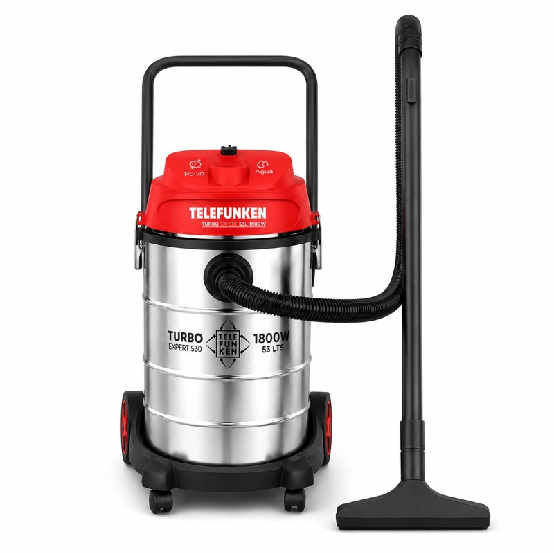ASPIRADORA PROFESIONAL WET / DRY TURBO EXPERT 530 1800W 53LT INOX - 3