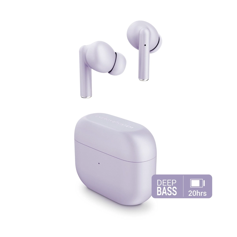 AUDIFONOS BLUETOOTH TWS ENERGY SISTEM STYLE 2 PURPLE DEEP BASS 20HRS - 9