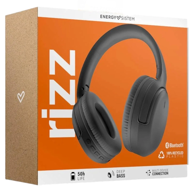 AUDIFONOS BLUETOOTH ENERGY SISTEM RIZZ FOLD BLACK DEEP BASS 50HRS - 5