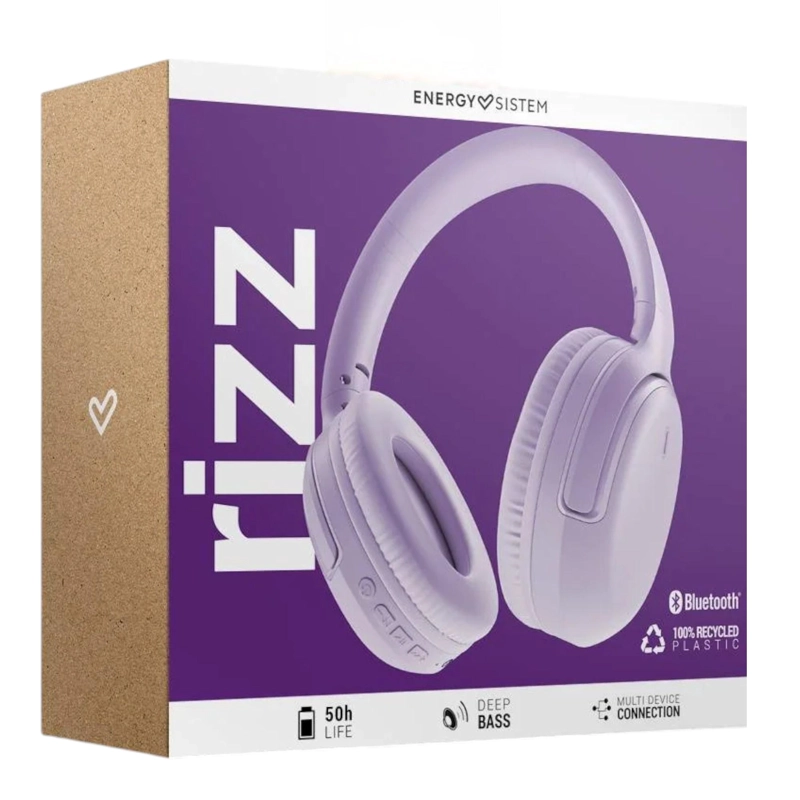 AUDIFONOS BLUETOOTH ENERGY SISTEM RIZZ FOLD VIOLET DEEP BASS 50 HRS - 5