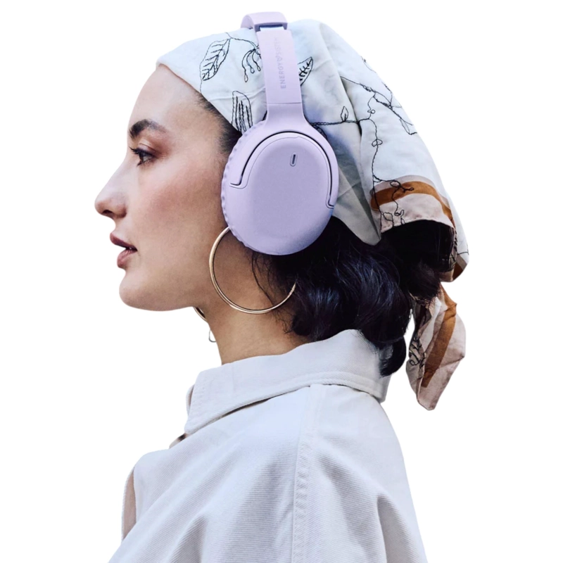 AUDIFONOS BLUETOOTH ENERGY SISTEM RIZZ FOLD VIOLET DEEP BASS 50 HRS - 6