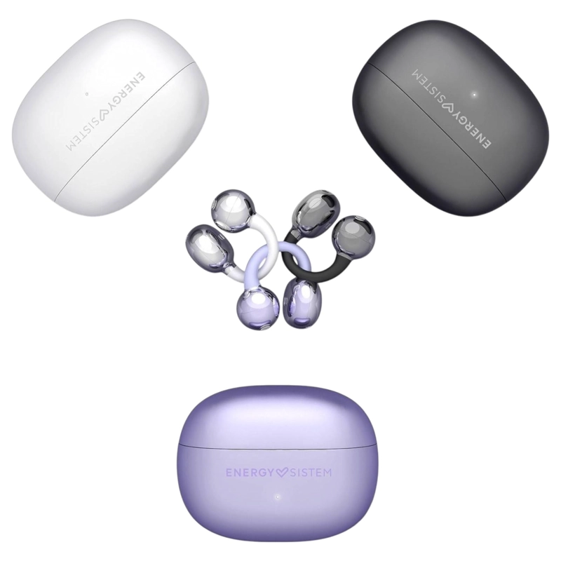 AUDIFONOS BLUETOOTH ENERGY SISTEM CHICPODS VIOLET ANC +23HRS - 7