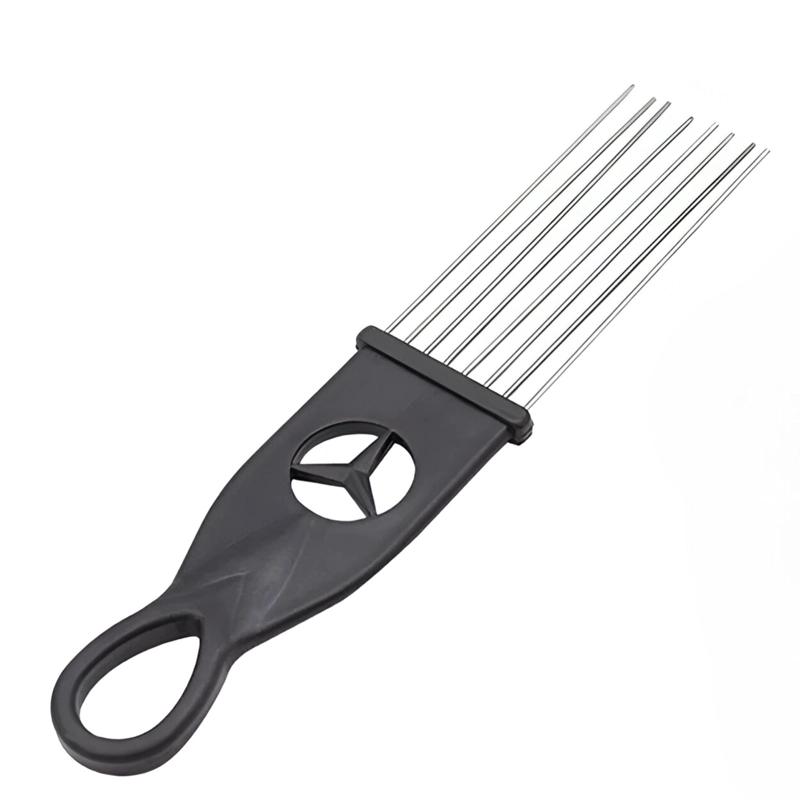 GUIRO MUSICAL ULTRA COMPACTO INOXIDABLE 25X7CM CON CEPILLO - 3
