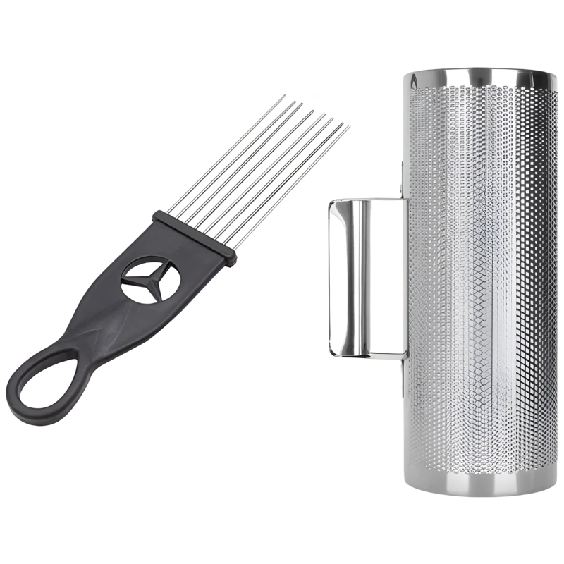 GUIRO MUSICAL ULTRA COMPACTO INOXIDABLE 25X7CM CON CEPILLO - 4