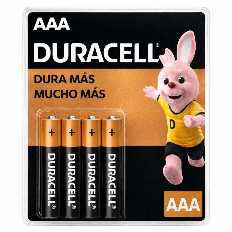 PACK DE 4 PILAS DURACELL AAA BLISTER LONG LIFE - 1