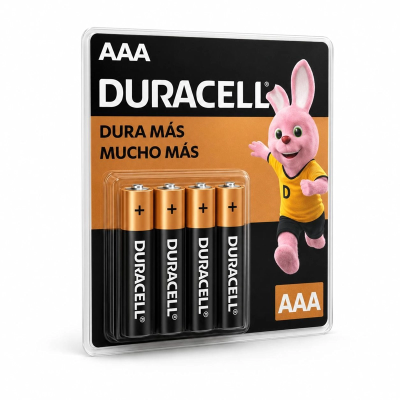 PACK DE 4 PILAS DURACELL AAA BLISTER LONG LIFE - 2