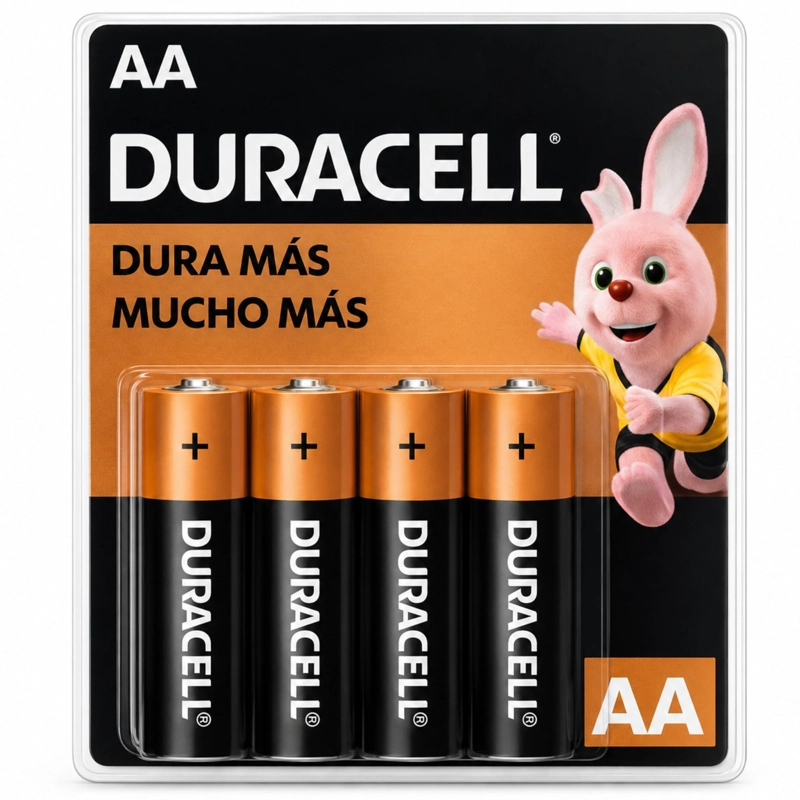 PACK DE 4 PILAS DURACELL AA BLISTER LONG LIFE - 1