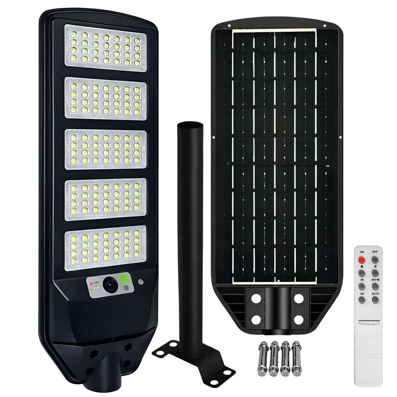 LUMINARIA SOLAR PUBLICA CON SOPORTE HIGH LIGHT LED 250W - 1