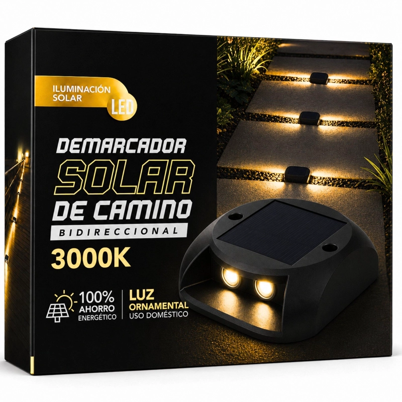 LUMINARIA SOLAR DE SENDEROS & CAMINOS BIDIRECCIONAL IP65 3K - 2