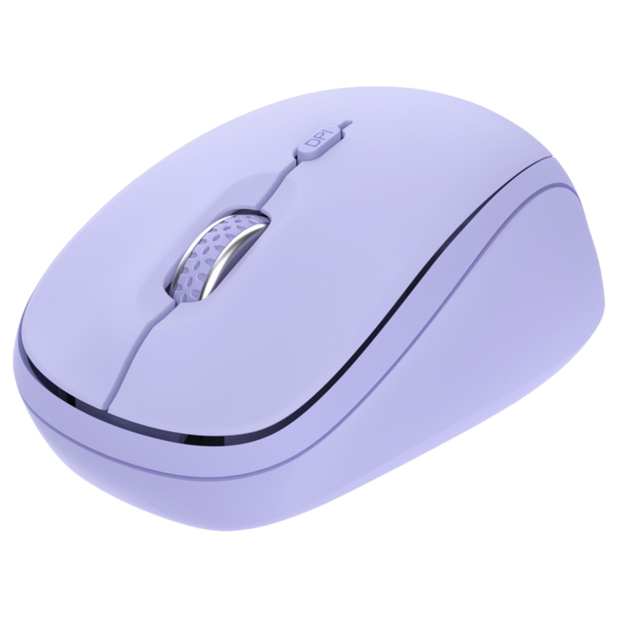 MOUSE INALAMBRICO TRUST YVI+ PURPURA MULTI-DISPOSITIVOS - 2