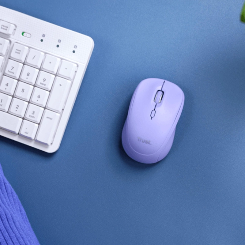 MOUSE INALAMBRICO TRUST YVI+ PURPURA MULTI-DISPOSITIVOS - 5