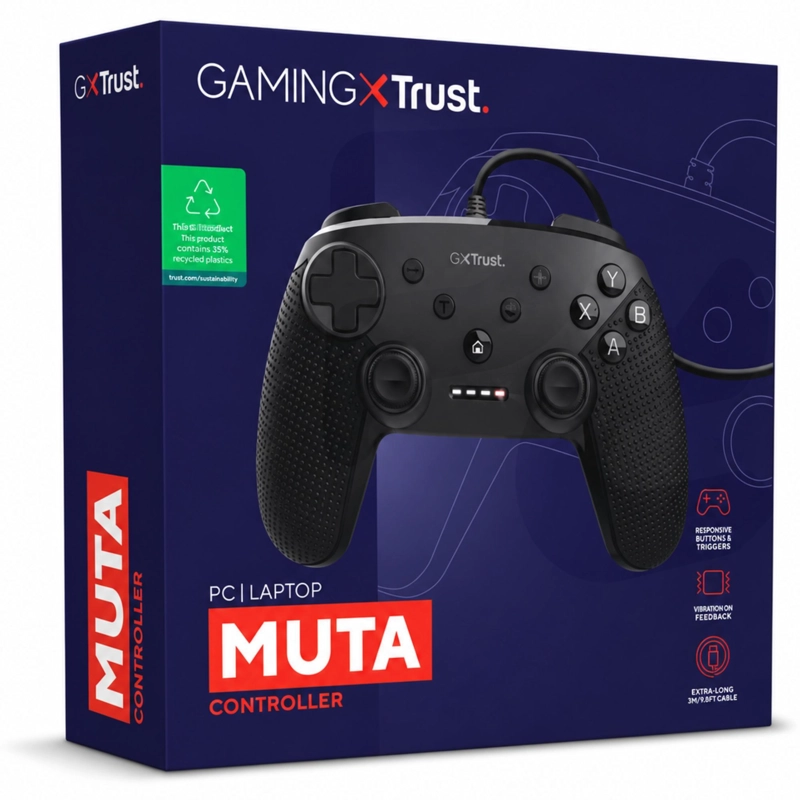 GEMPAD INALAMBRICO TRUST GXT MUTA USB MULTIPLATAFORMAS - 8