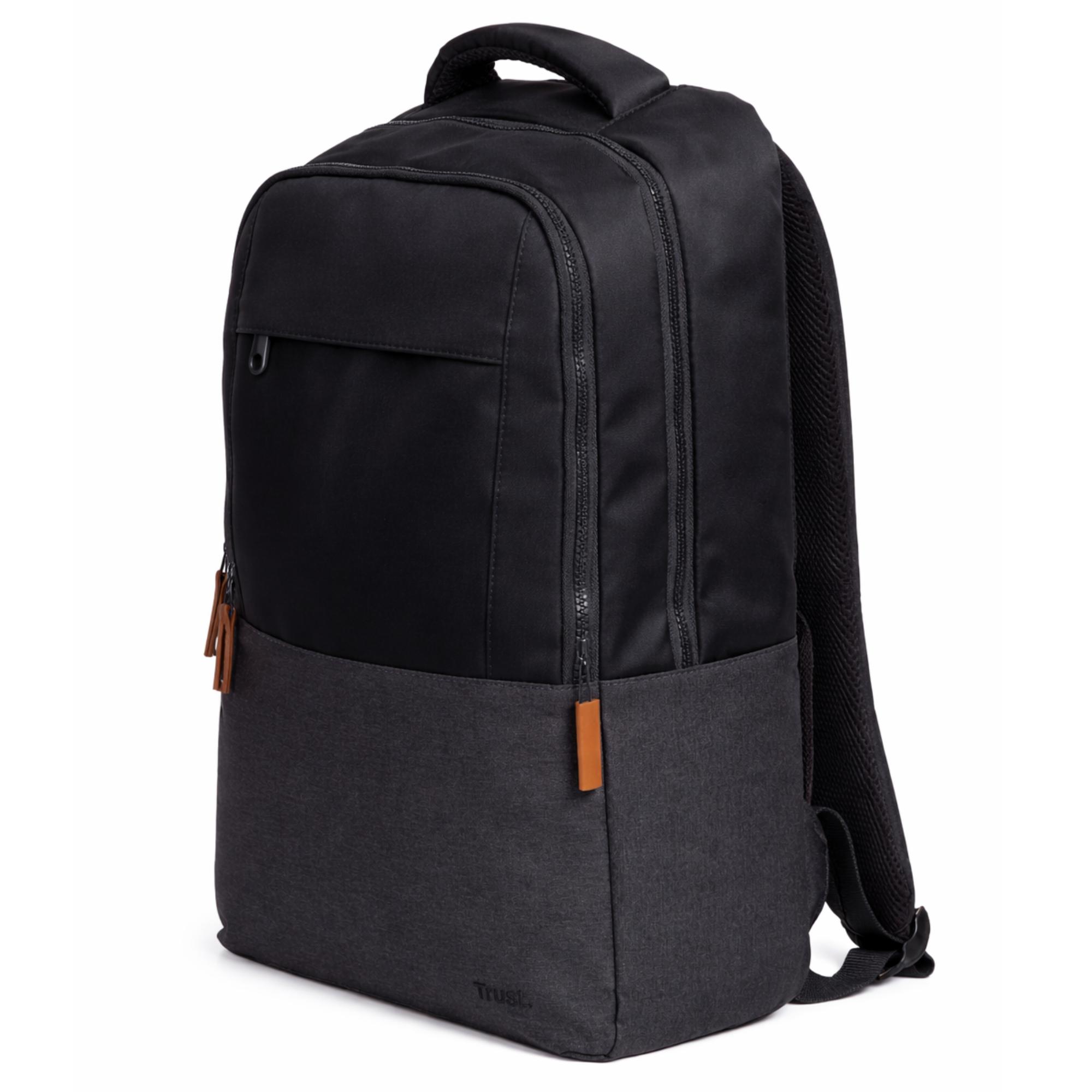 MOCHILA DE NOTEBOOK TRUST LISBOA 16' 23L ULTRA LIGERA BLACK - 1