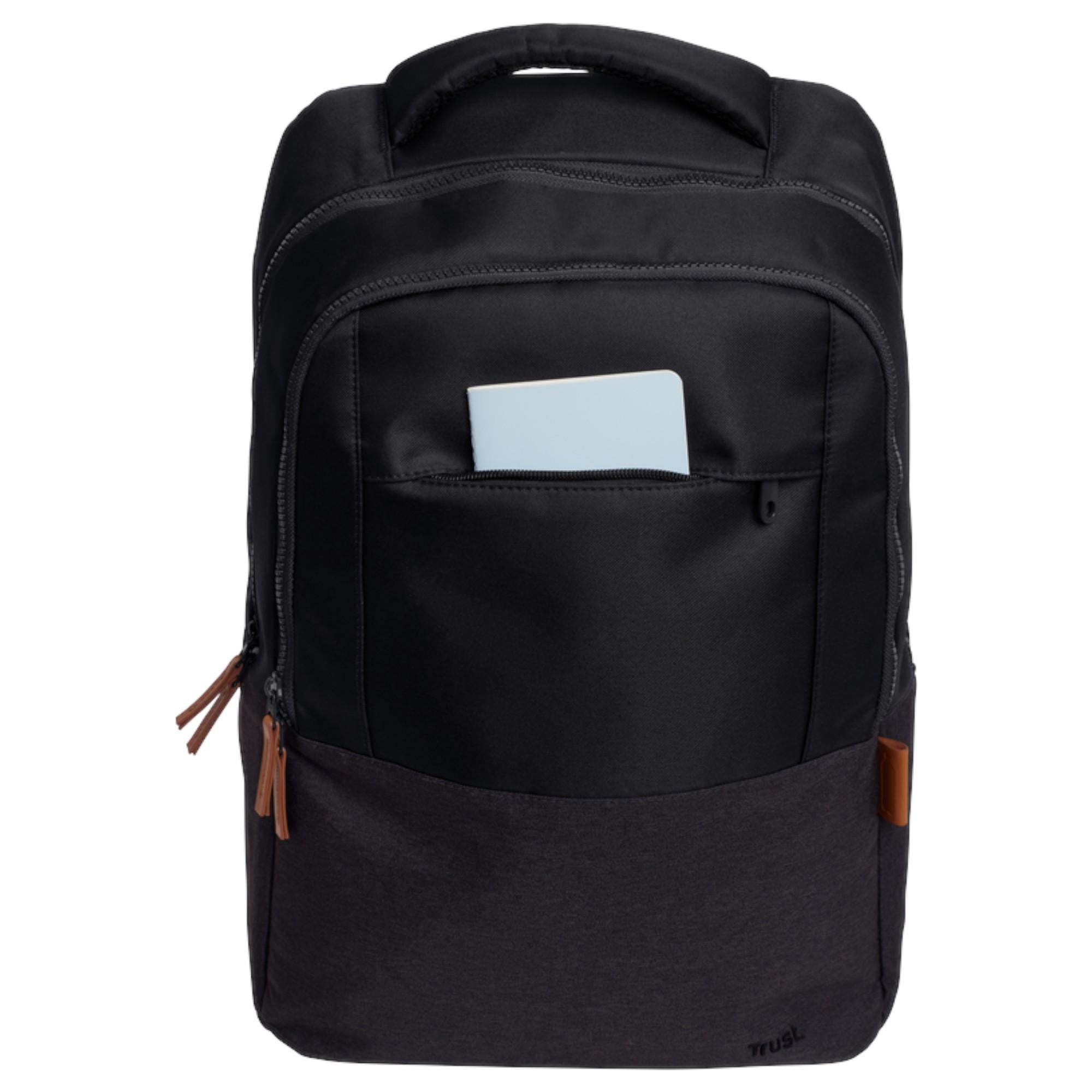 MOCHILA DE NOTEBOOK TRUST LISBOA 16' 23L ULTRA LIGERA BLACK - 5