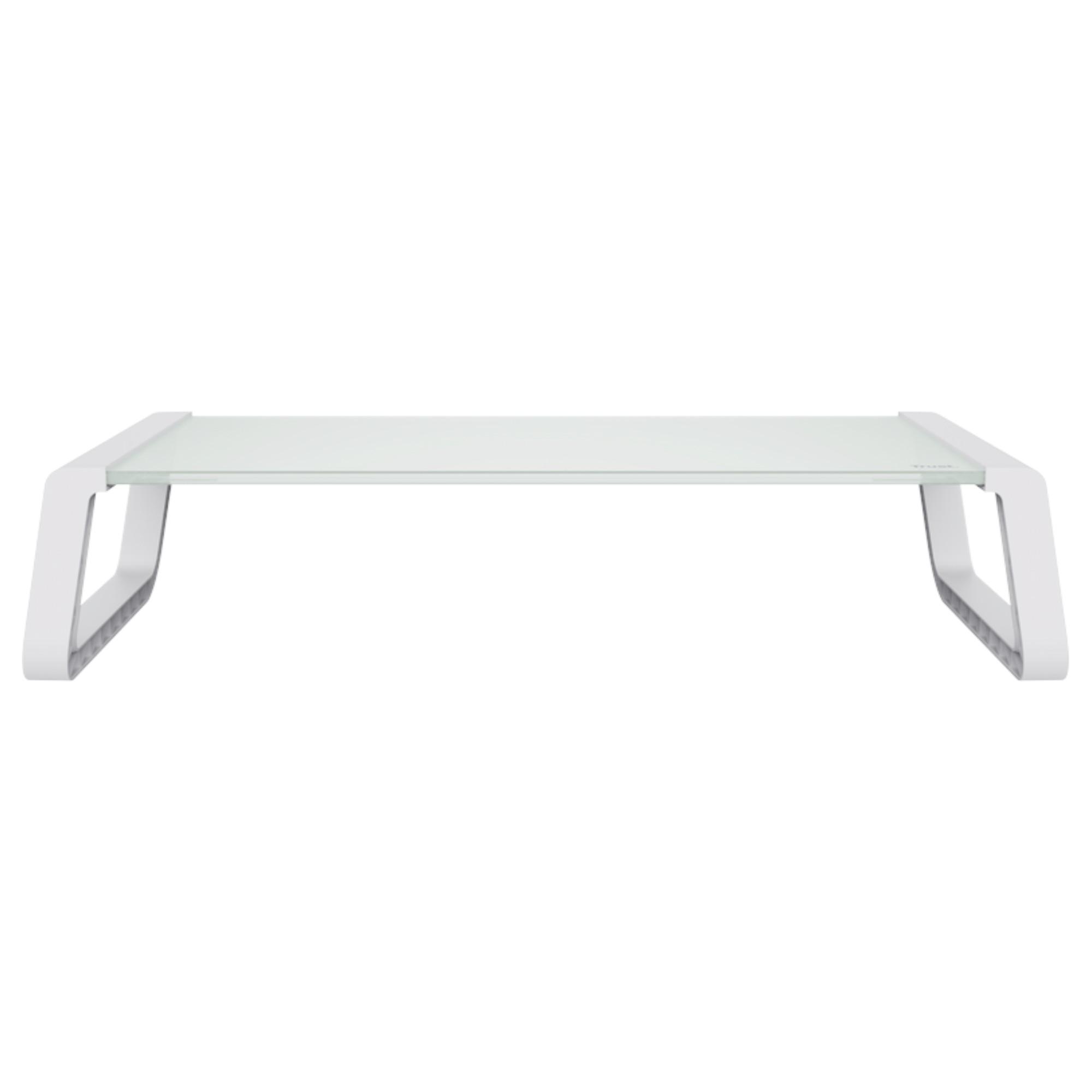 SOPORTE DE MONITOR TRUST MONTA PREMIUM TEMPERED GLASS WHITE - 3