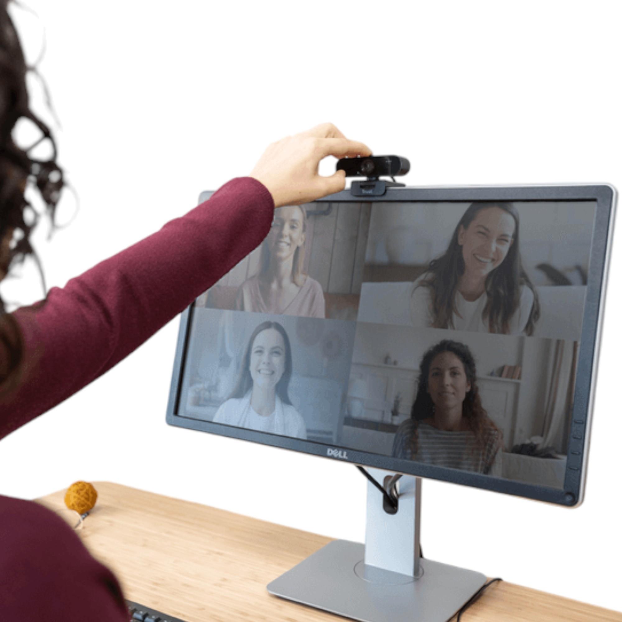 WEBCAM QHD 2K PROFESIONAL TRUST TAXON BLACK MUILTIPLATAFORMA - 9