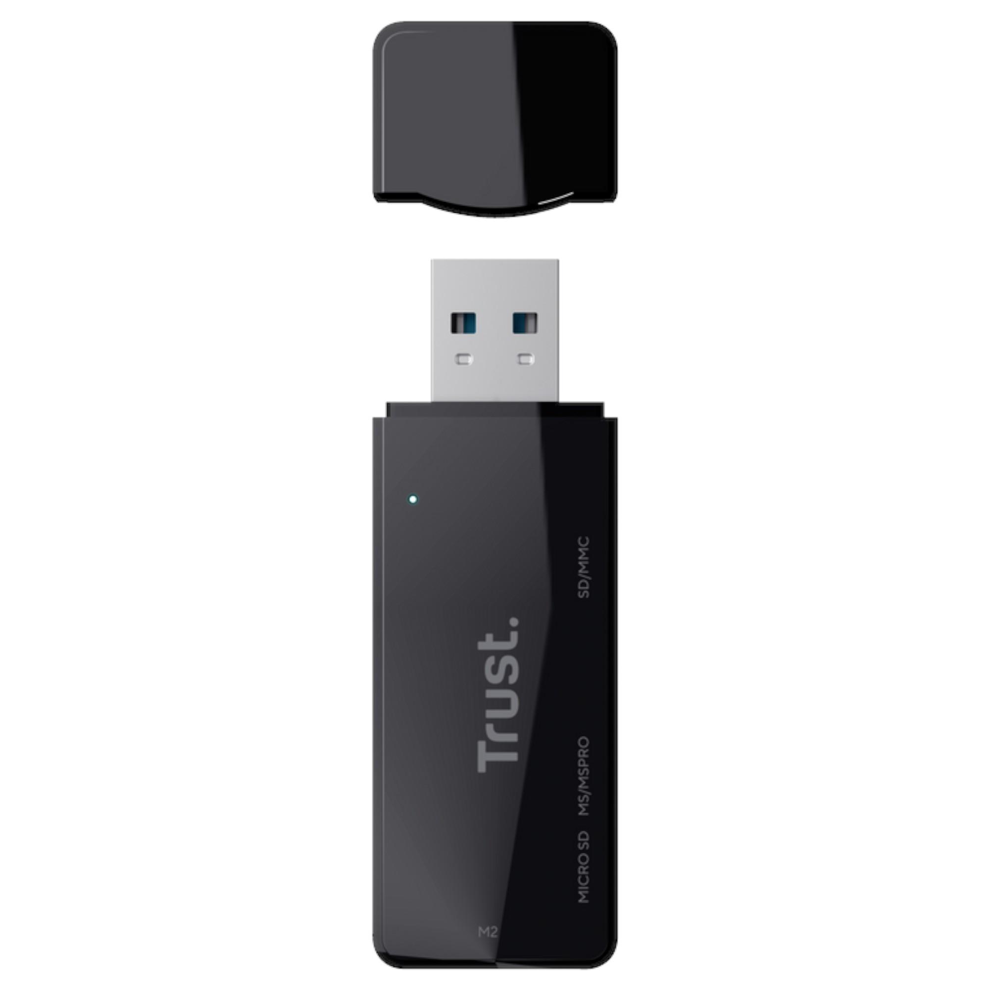 LECTOR DE MEMORIAS MULTIFORMATOS TRUST NANGA USB 3.2 / 5GBPS - 3