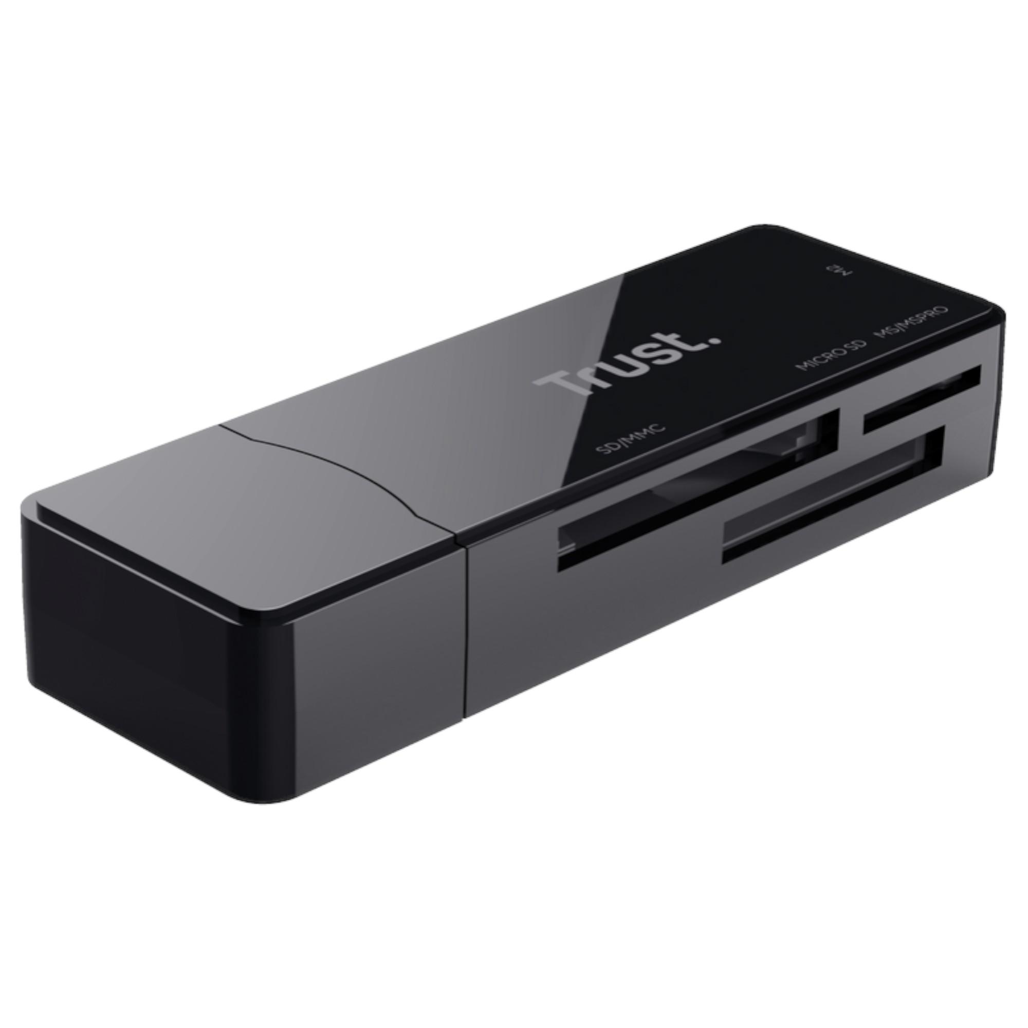 LECTOR DE MEMORIAS MULTIFORMATOS TRUST NANGA USB 3.2 / 5GBPS - 5
