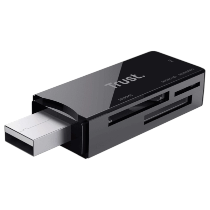 LECTOR DE MEMORIAS MULTIFORMATOS TRUST NANGA USB 3.2 / 5GBPS - 6