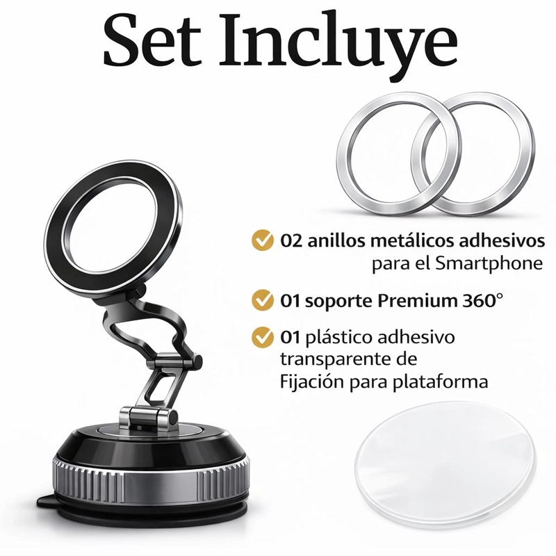 SOPORTE DE SMARTPHONE MAGNE TICO CON ARTICULACION 360°PREMIUM - 6