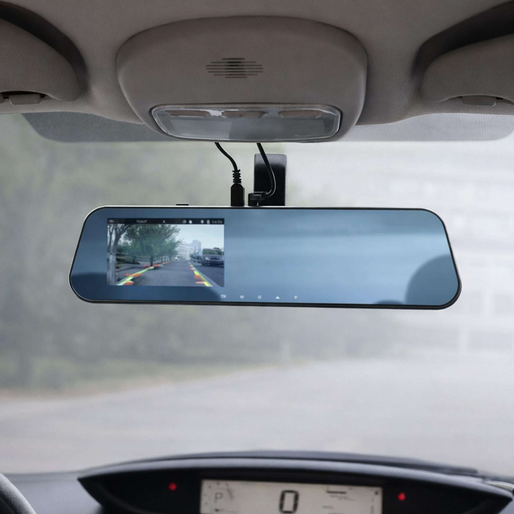 DASHCAM ESPEJO RETROVISOR DUAL CAMARA FRONTAL Y TRASERA FHD - 6
