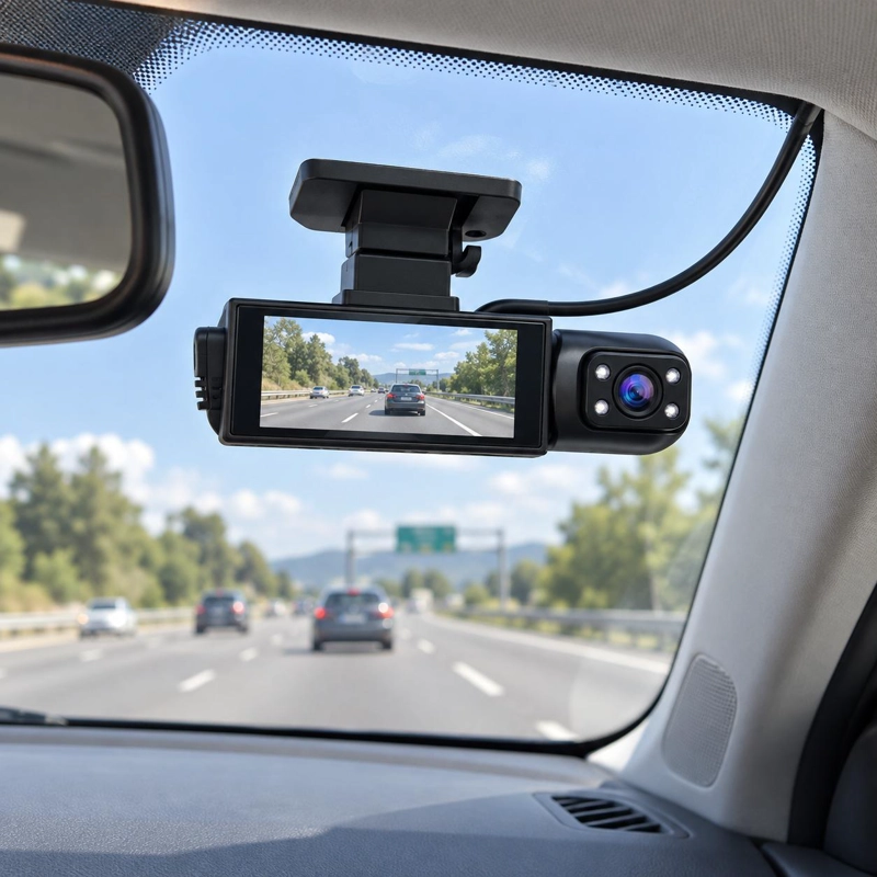 DASHCAM CAMARA FRONTAL E INTERIOR CON VISION NOCTURNA FHD - 6