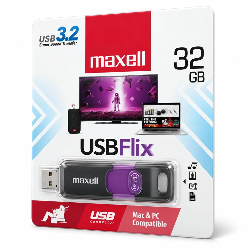 PENDRIVE MAXELL FLIX 32GB USB 3.2 HIGH SPEED - 5