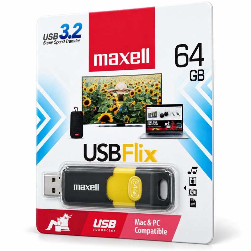 PENDRIVE MAXELL FLIX 64GB USB 3.2 HIGH SPEED - 4