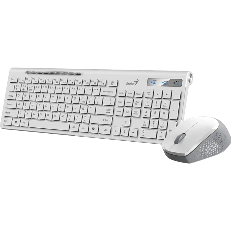 TECLADO Y MOUSE DUAL WIRELESS BLUETOOTH  + USB 2G COPILOT AI - 1