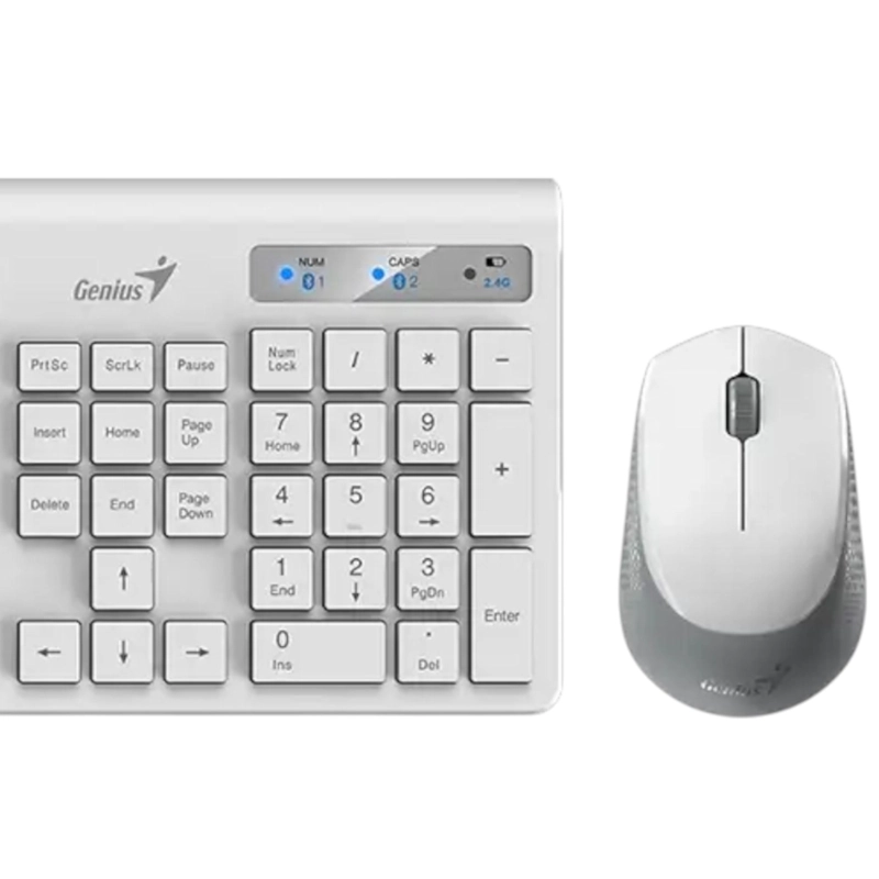 TECLADO Y MOUSE DUAL WIRELESS BLUETOOTH  + USB 2G COPILOT AI - 3
