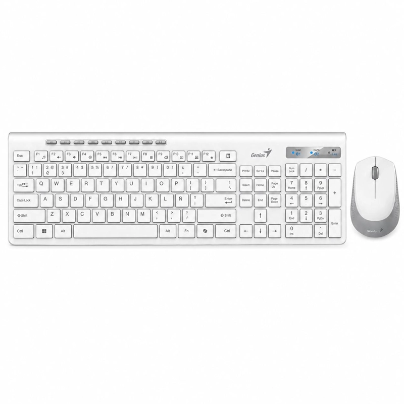 TECLADO Y MOUSE DUAL WIRELESS BLUETOOTH  + USB 2G COPILOT AI - 7