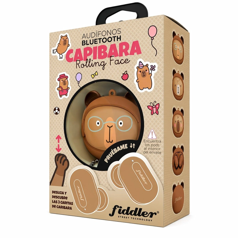 AUDIFONOS BLUETOOTH CAPIBARA ROLLING FACE  IN EAR TWS - 8