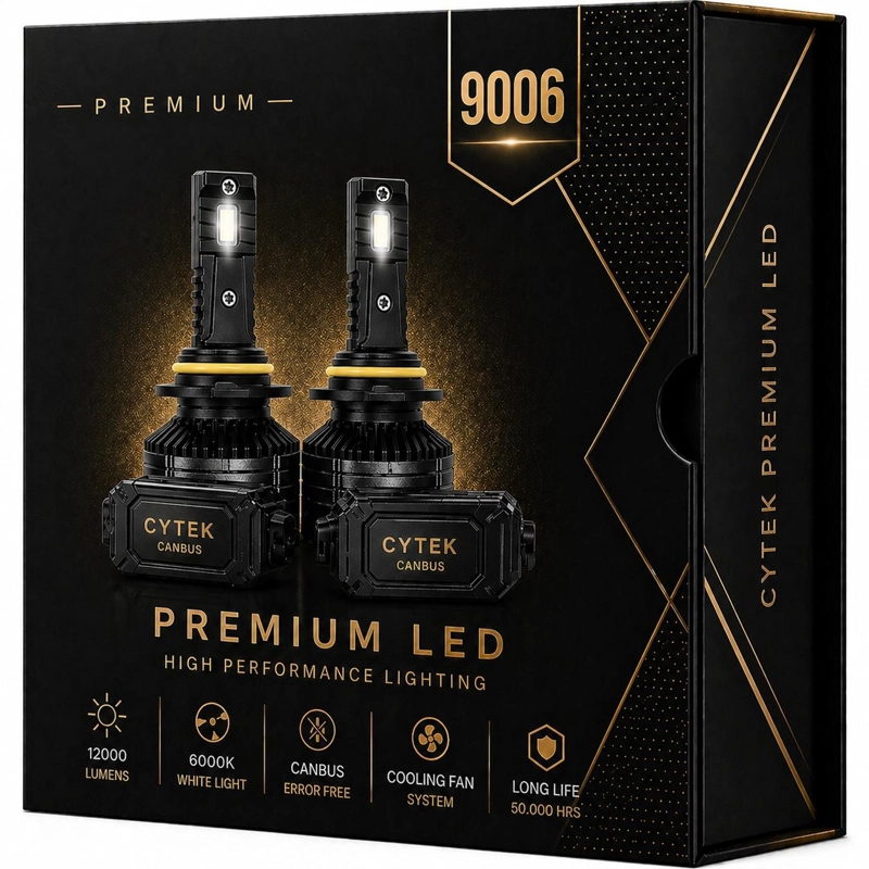 KIT DE LUCES TURBO LED 9006 CANBUS 65W PREMIUM LIGTH 12000LM - 1