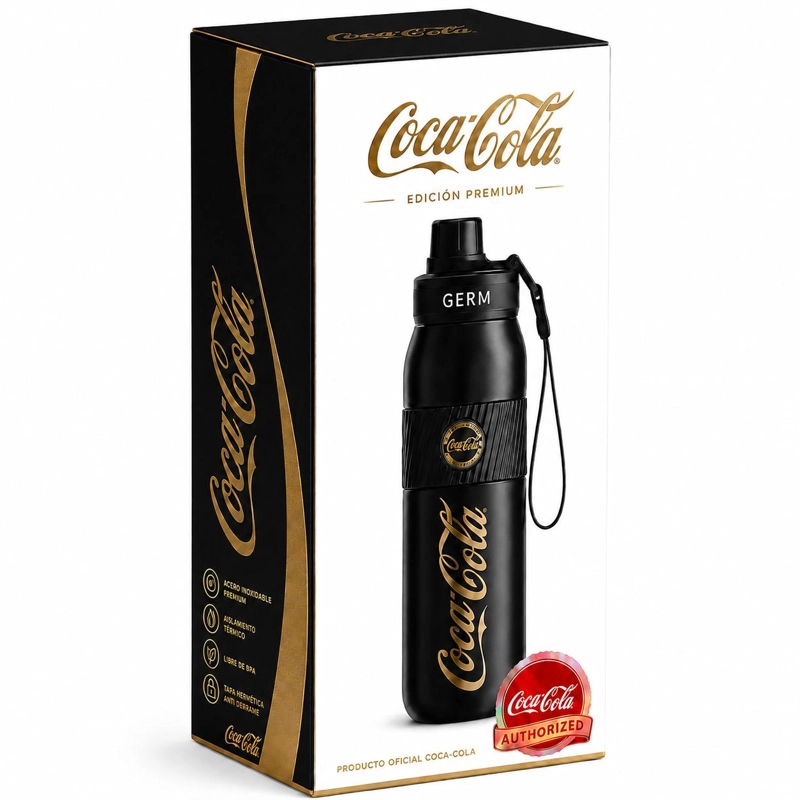 TERMO INOXIDABLE GERM COCA-COLA 580ML BLACK EDITION - 4