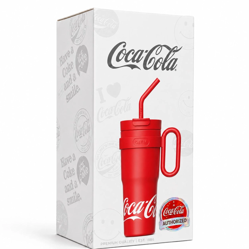 VASO TE RMICO GERM COCA-COLA 1100ML RED ACERO INOXIDABLE - 4