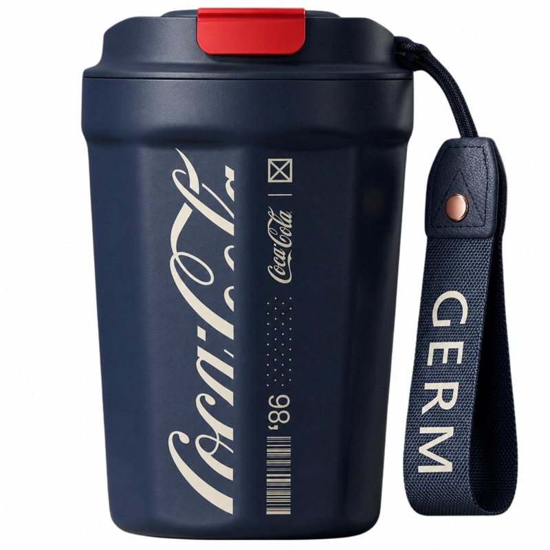VASO TERMICO MUG GERM COCA-COLA ACERO INOXIDABLE 390ML NAVY - 2