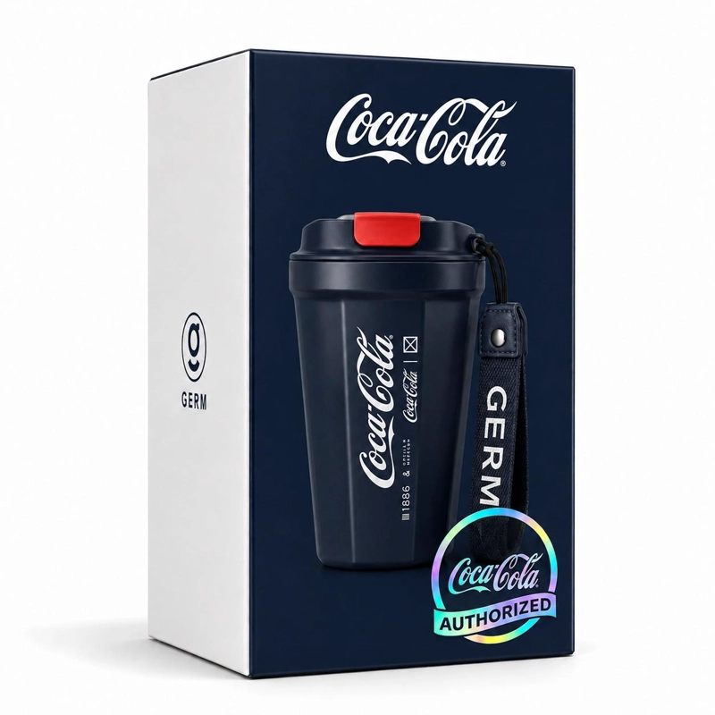 VASO TERMICO MUG GERM COCA-COLA ACERO INOXIDABLE 390ML NAVY - 7
