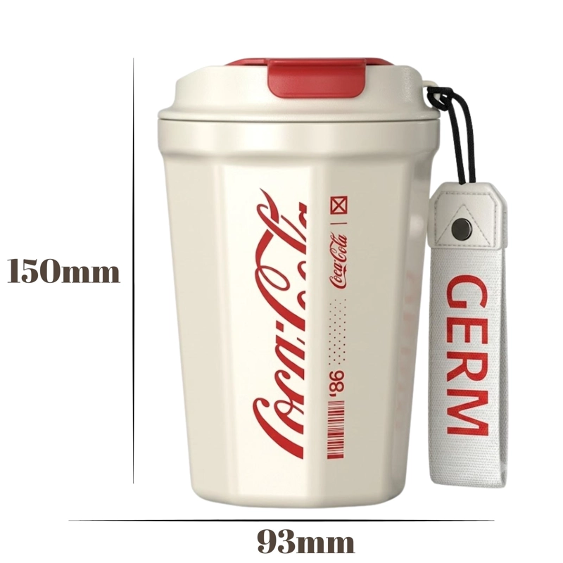 VASO TERMICO MUG GERM COCA-COLA ACERO INOXIDABLE 390ML WHITE - 6